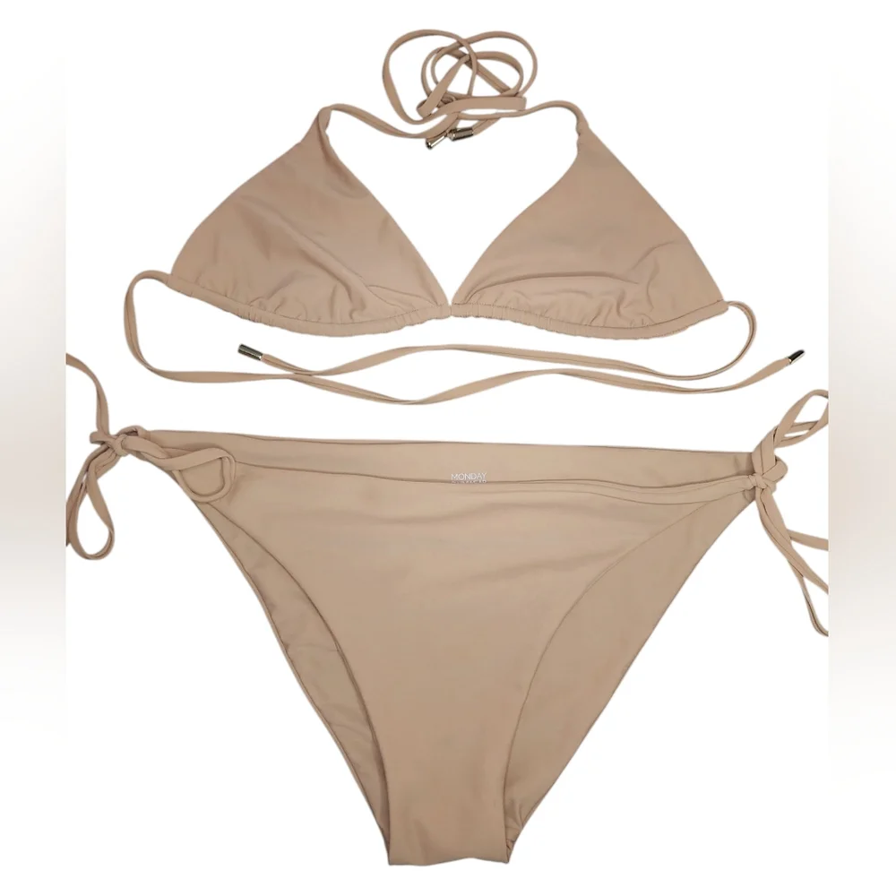 Monday Swimwear Bikini Set, Medium Top/Large Bottom